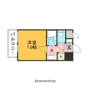 ラ・パルフェ・ド・フィネス【10階】の間取り