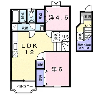 サンモール・エル【2階】の間取り