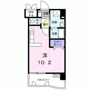 ブリランテピアッツァ【2階】の間取り