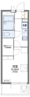レオパレスシマザキ【409号室】の間取り