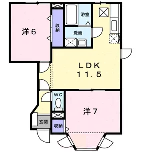 エクセルコートⅡ【1階】の間取り