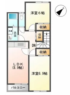 ルート3ヒルズ【207号室】の間取り