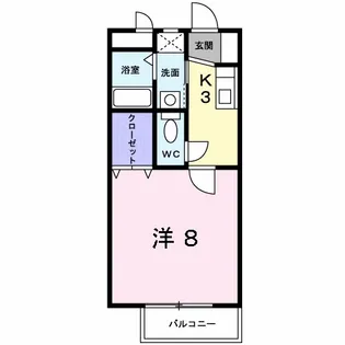 ソレアード城ヶ平Ⅰ【2階】の間取り