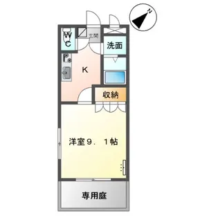 M・COSYHOUSE【107号室】の間取り