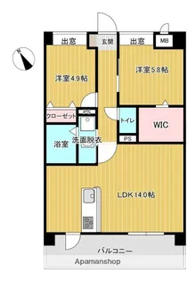 LEAF【10階】の間取り