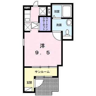 メゾン・ド・ルミエール【1階】の間取り