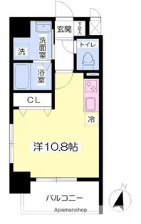 キャッスル弥生町【703号室】の間取り