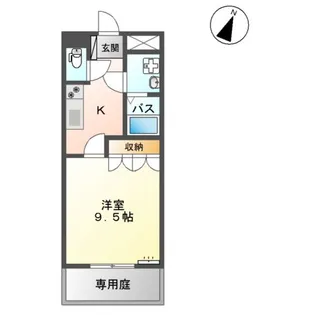 エスティール【1階】の間取り