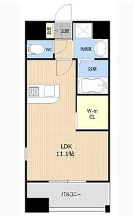 LIBTH南熊本【11階】の間取り