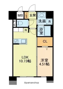 PRIME蓮台寺【8階】の間取り