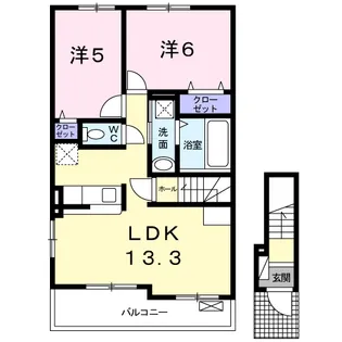 ショストラ Ⅱ【2階】の間取り