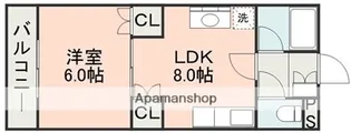 セジュール下南部【1階】の間取り