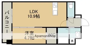 フォーエス熊本駅前Ⅱ【7階】の間取り