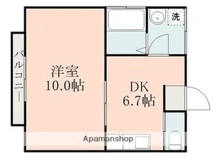 皆春アパート【2階】の間取り