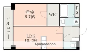 熊本県熊本市北区龍田弓削1丁目【マンション】の間取り