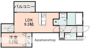 ラフレシーサ熊本駅東【1階】の間取り