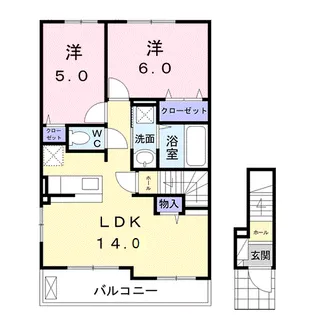 カーサグランデ【2階】の間取り