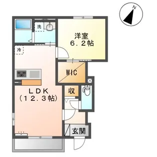 アレイナ ヒルズ【101号室】の間取り