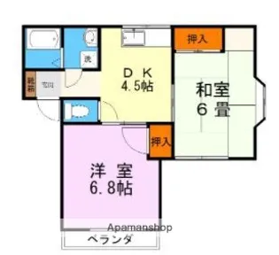 ユーポート桜木【2階】の間取り
