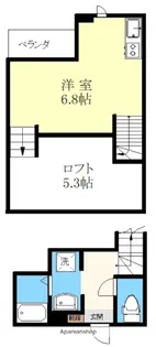 GLAD東本町 EAST【103号室】の間取り