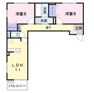 アルカンジュ光 壱番館【3階】の間取り