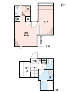 熊本県熊本市南区近見2丁目【アパート】の間取り
