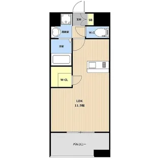 1Rの間取り画像