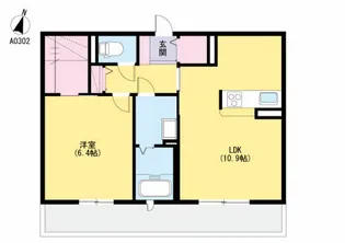 ラ・リュミエール月出【3階】の間取り