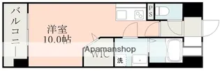 S−RESIDENCE熊本駅前【11階】の間取り