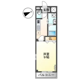 クオリティパレス【308号室】の間取り