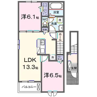 KAGUYA【2階】の間取り