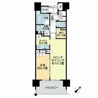 グランドオーク九品寺【0607号室】の間取り