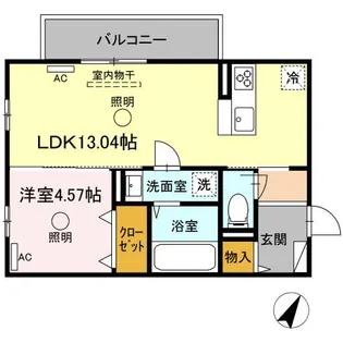 サン ベルナール【3階】の間取り