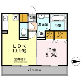 パティオ【2階】の間取り