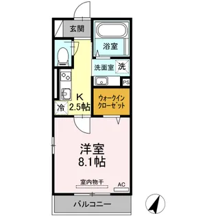 DーROOMメゾン保田窪【2階】の間取り