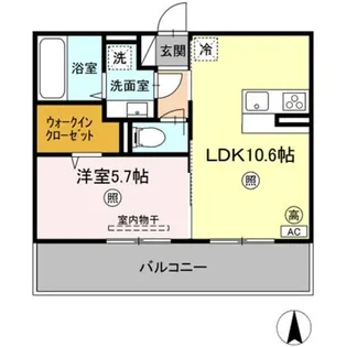 ソレイユハイム【3階】の間取り