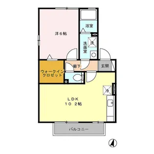 ウィルモア西梶尾C【2階】の間取り
