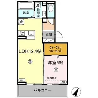 DーROOM引水【3階】の間取り