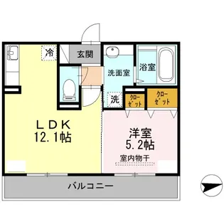アザックひらた【2階】の間取り