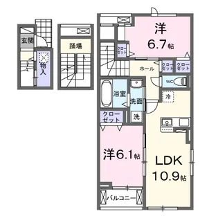 ルミノーソ【3階】の間取り