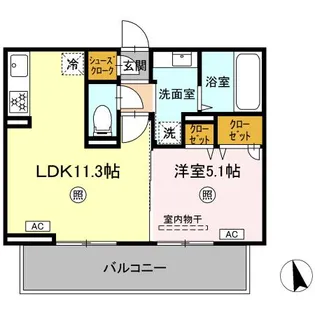 ランドマーク【2階】の間取り