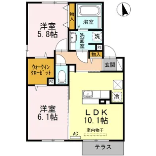 PLEMIER近見【1階】の間取り