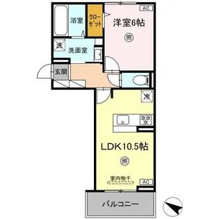 パーチェ御幸【2階】の間取り