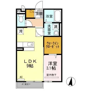 ラ・カンパニータ【2階】の間取り