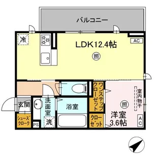 オーク・ヴィラ尾ノ上【2階】の間取り