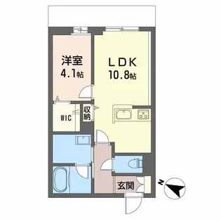 PARADISO本荘【1階】の間取り