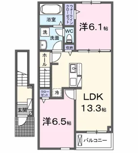 プリムラ Ⅰ【2階】の間取り