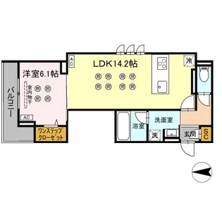 CREST COURT【3階】の間取り