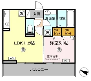 TORISIA古閑【2階】の間取り