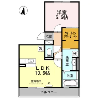 イーストハイム【301号室】の間取り